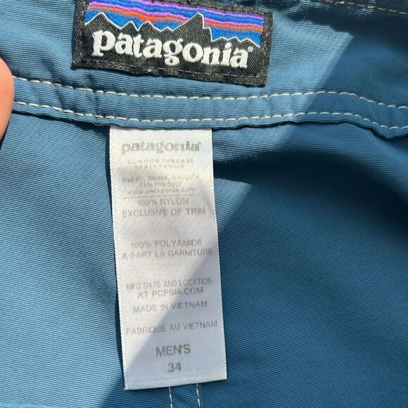 Patagonia Mens Blue Board Shorts - Picture 7 of 8